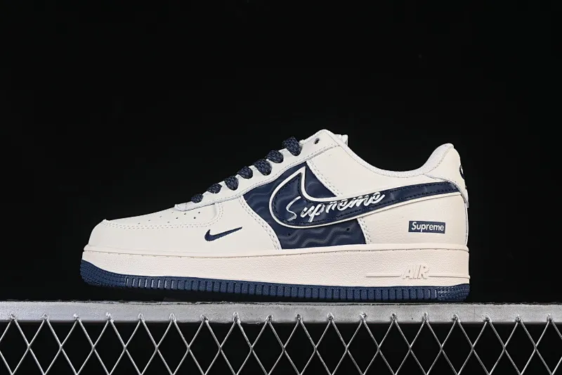 All categories Nk Air Force 1 Air Force series Nk Air Force 1 Low Air Force low top Nike Air Force 1'07 Low Supreme co-branded corrugated beige Air Force 1 low top casual sneakers XY2025-001